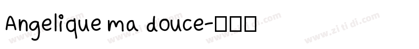 Angelique ma douce字体转换